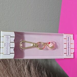 Tarte Kindness Cafe Keychain with Pink Cupcake Charm Maracuja Juicy Loop